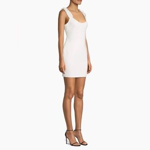 Saks Fifth Avenue - Likely Elana Ruffled Strap Bodycon Dress, Size 4 in White